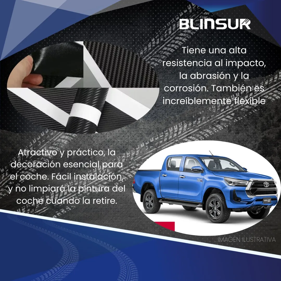Sticker Protección De Estribos Puertas Hilux - Image 2