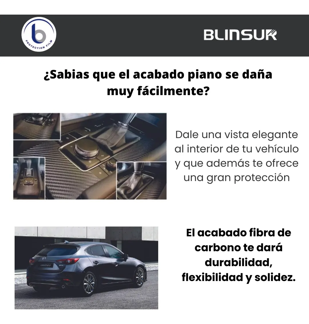 Sticker Protector 4 Puertas Y Panel Central Mazda 3 19 - 21 - Image 2