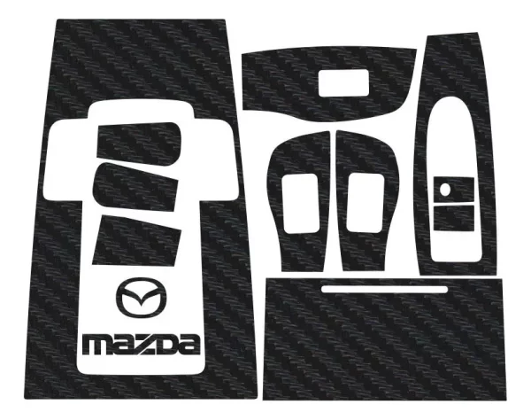 Kit Completo Sticker 4 Puertas/panel Central Mazda 3 2019/23