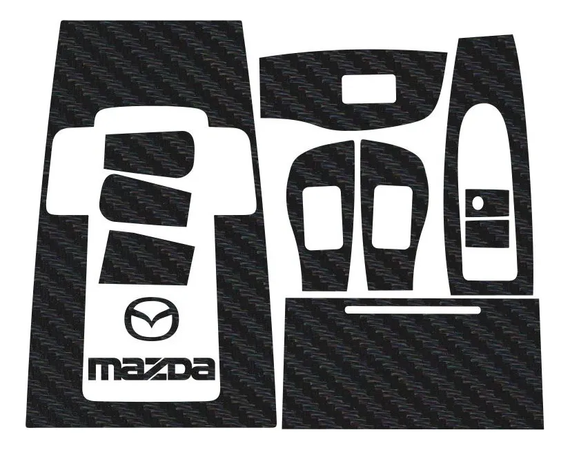 Kit Completo Sticker 4 Puertas/panel Central Mazda 3 2019/23 - Image 2