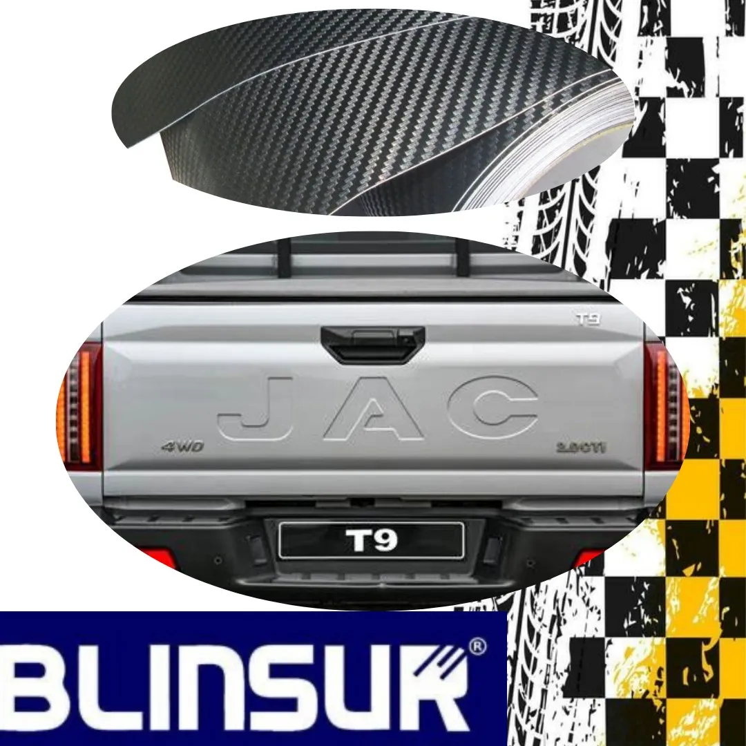 Letras Jac Fibra De Carbono Para Tapa Jac T9 2025 - Image 2