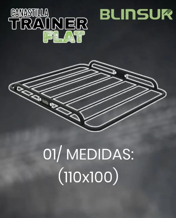 Canastilla Porta Equipaje Trainer Negra 110 X 100 Cm