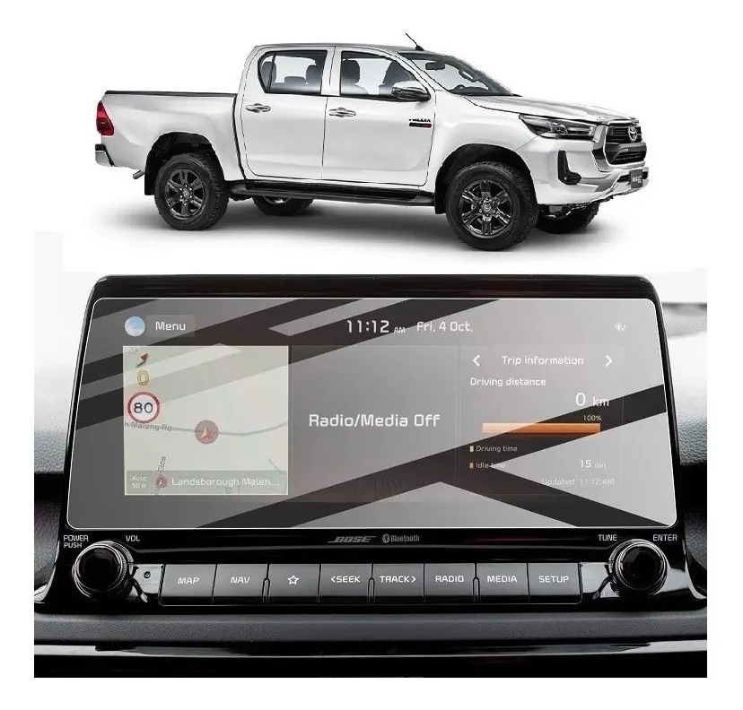 Mica Protector De Pantalla Touch Toyota Hilux 2018-2021 - Image 2