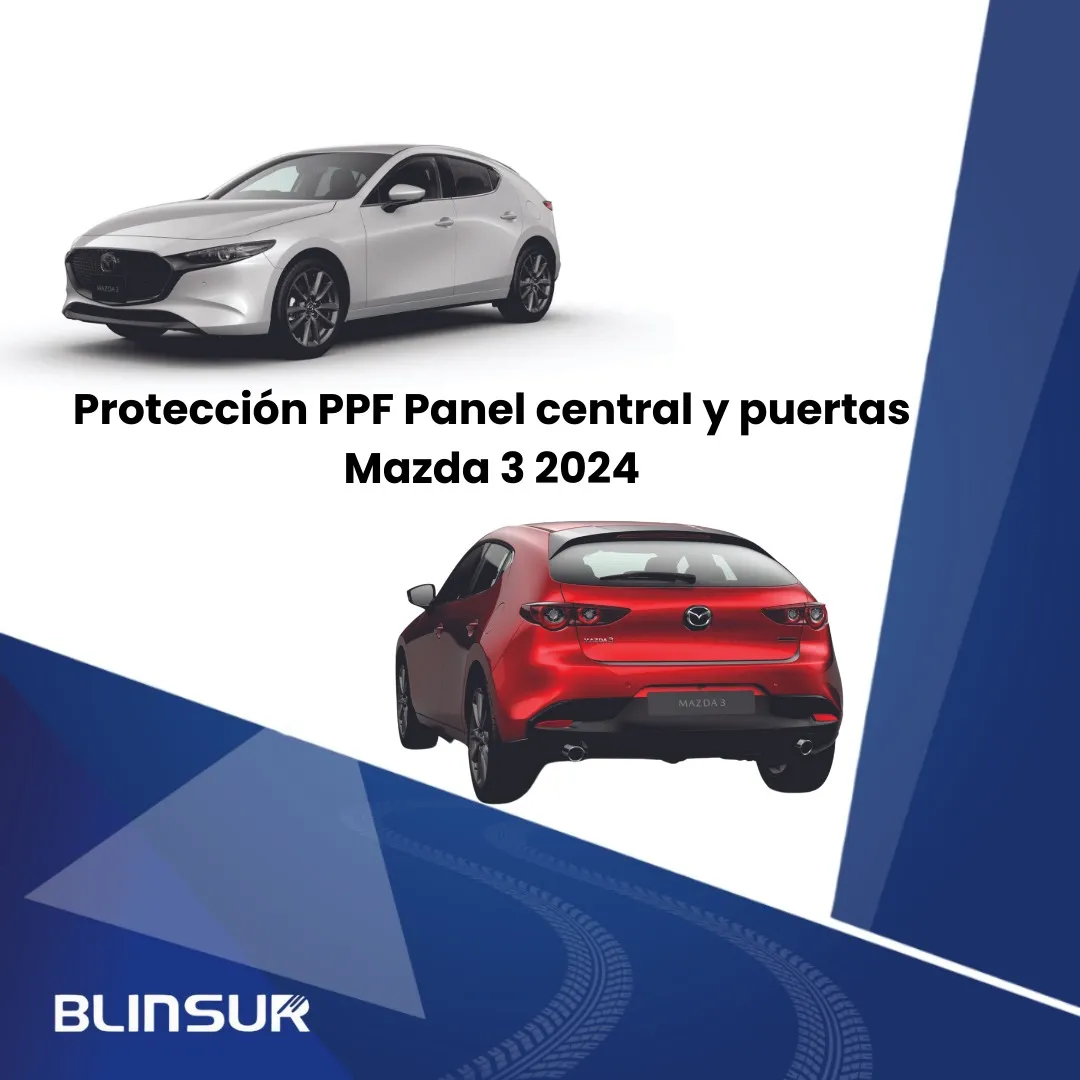 Protección Ppf Panel Central Y Puertas Mazda 3 2024 - Image 2