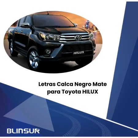 Calcomanía Bl Vinil Negro Piano 4x4 Para Toyota Hilux - Image 2