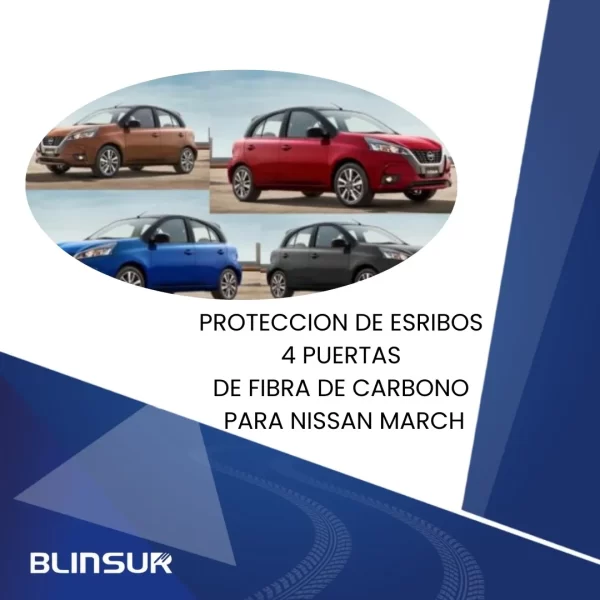Sticker Protección Bl De Estribos 4 Puertas Nissan March