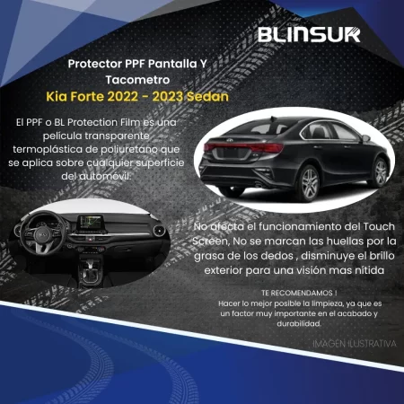 Protector Pantalla Y Clúster Para Kia Forte Sedan 22-2023 - Image 2