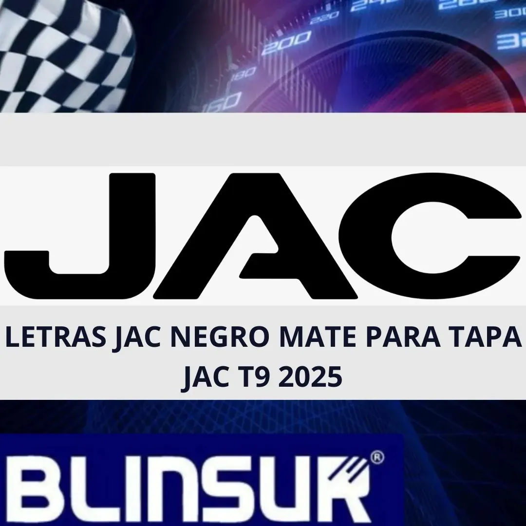 Letras Jac Negro Mate Para Tapa Jac T9 2025 - Image 2