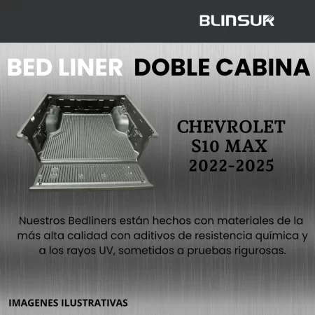 Bedliner Chevrolet S10 Max 2022 - 2023 Doble Cabina - Image 2