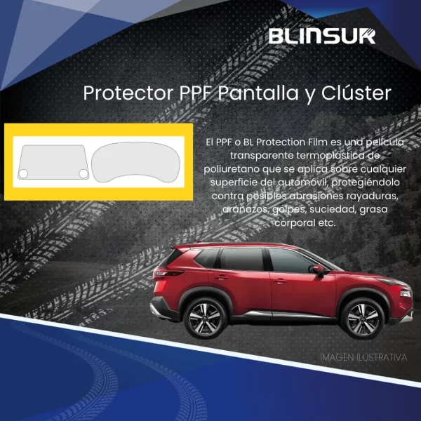 Protector Bl Pantalla Y Clúster Compatible Con X-trail 2023