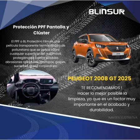 Protector Pantalla Y Tacometro Para Peugeot 2008 Gt 2025 - Image 2