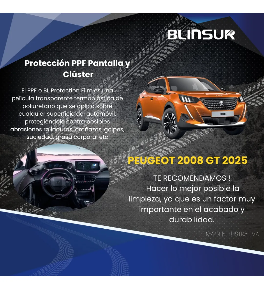 Protector Pantalla Y Tacometro Para Peugeot 2008 Gt 2025 - Image 2