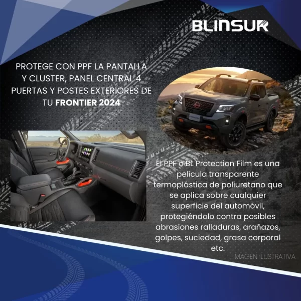 Kit Completo De Sticker Protectores Para Frontier Se Tm 2024
