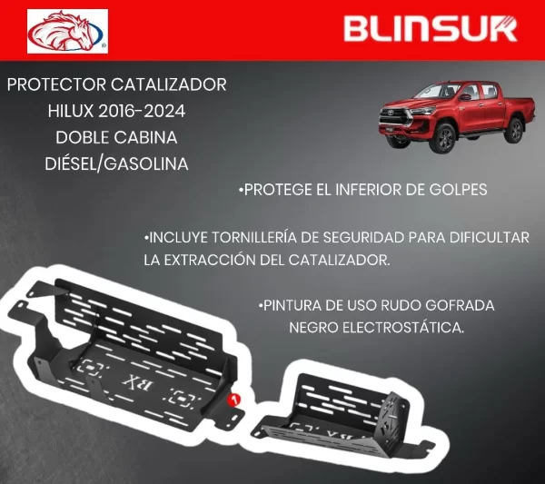 Protector De Catalizador Hilux Cabina Sencilla 2016 - 2023