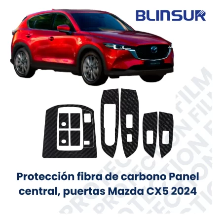 Proteccion Fibra De Carbono Panel Cen/puertas Mazda Cx5 2023 - Image 2