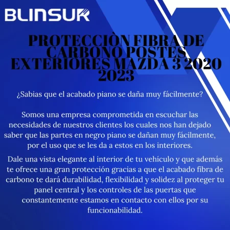 Kit Fibra De Carbono Postes Puertas Mazda 3 2020 A 2024 - Image 2