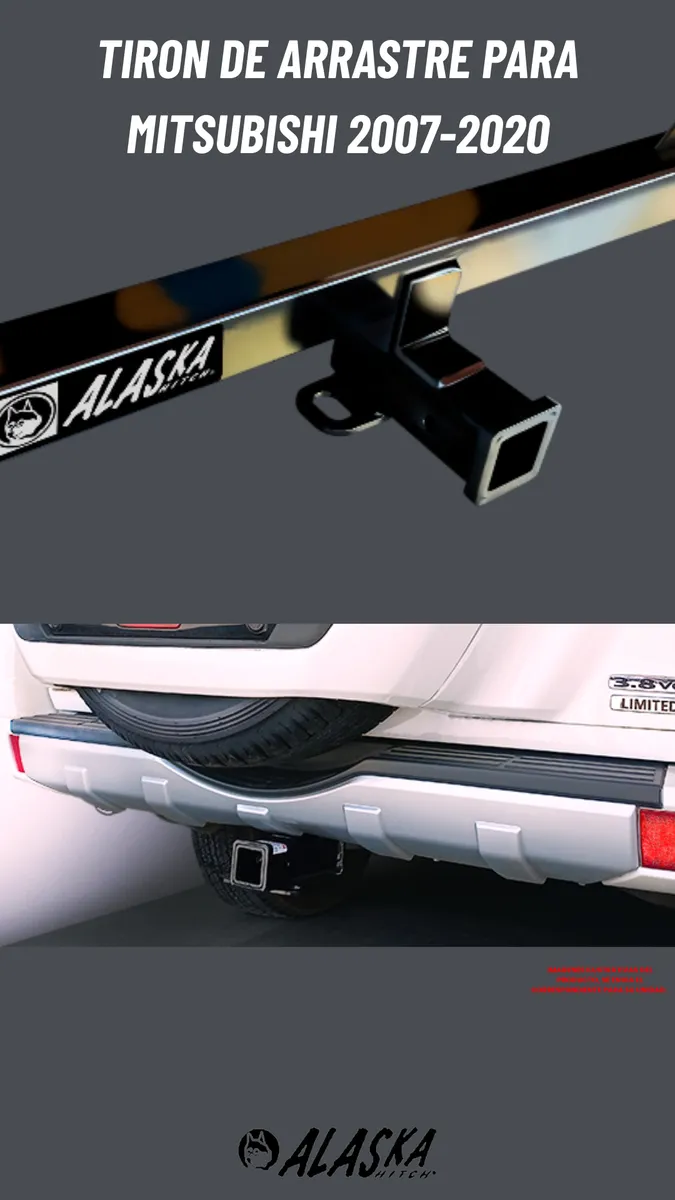 Tirón Enganche Mitsubishi Montero Limited 2007-2020 Negro - Image 2