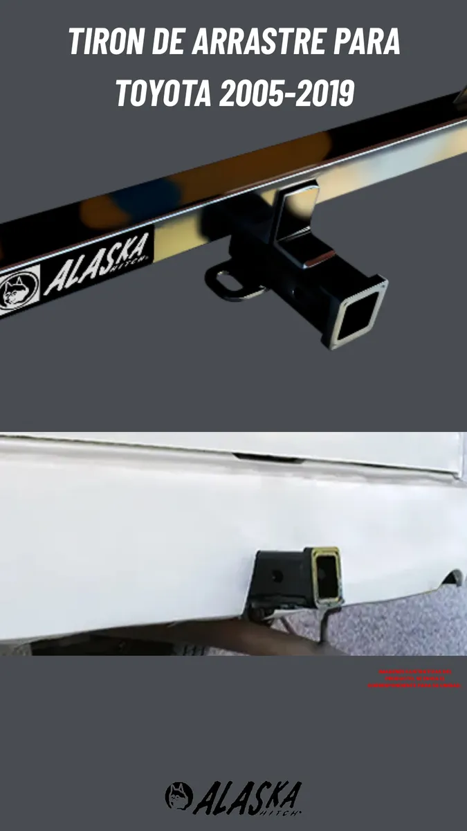 Tirón Jalón De Arrastre Toyota Hiace 2005-2018 Negro - Image 2