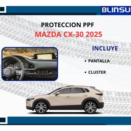 Protección Ppf Pantalla Y Clúster Para Mazda Cx-30 2025 - Image 2