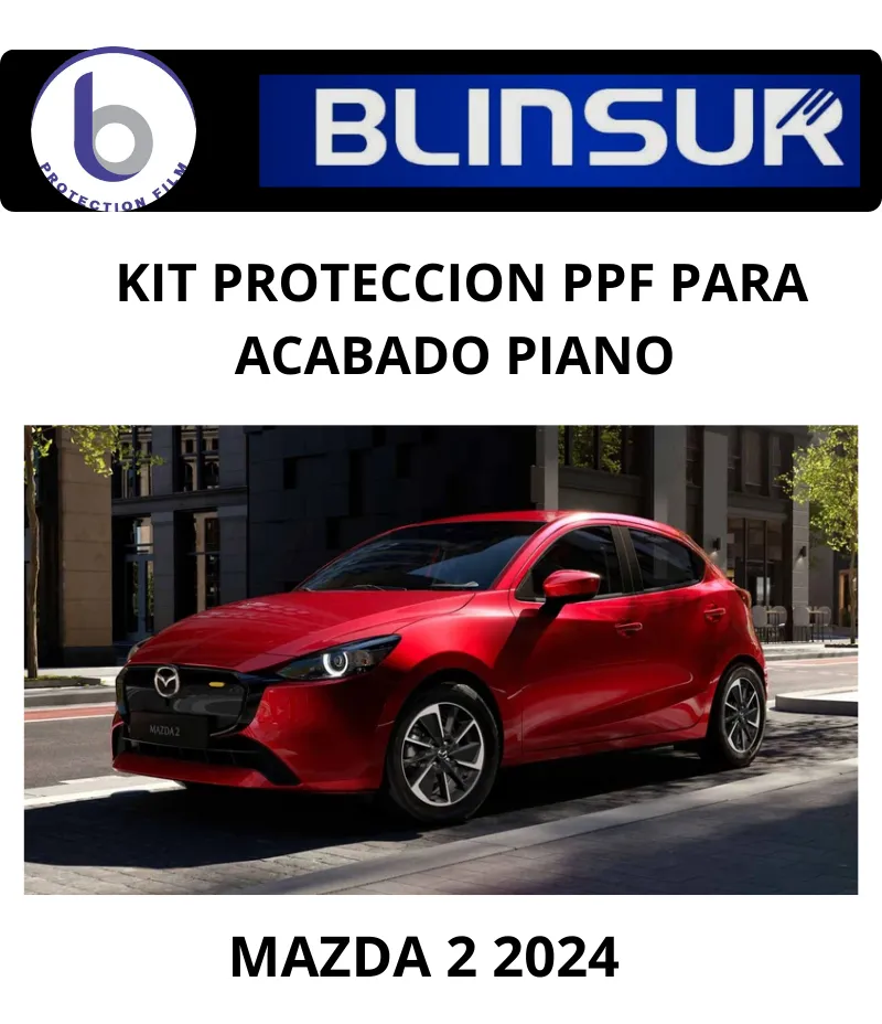 Kit Proteccion Ppf Para Acabado Piano Mazda 2 2024 - Image 2