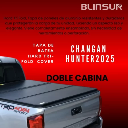 Tapa Cubre Batea Tri-fold Para Changan Hunter 2025 Doble Cab - Image 2