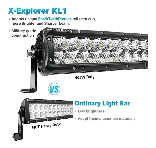 Barra Luz Led 42 Pulgadas Mictuning X-explorer Kl1 240w