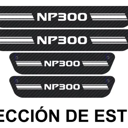 Sticker Protección De Estribos Puertas Nissan Np300 - Image 2