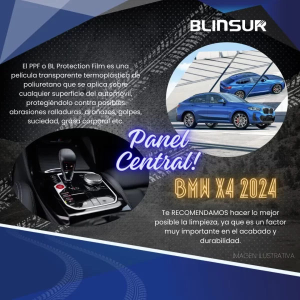 Proteccion Ppf Panel Acabado Piano Bmw X4 2024