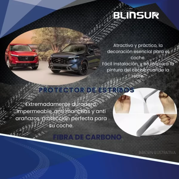 Cinta Protectora Bl Embellecedora Estribos Para Honda Cr-v