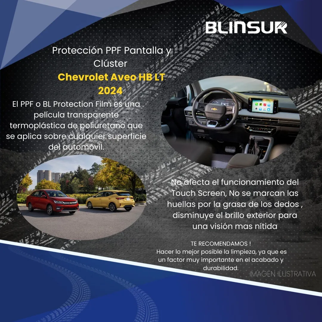 Protector Ppf Pantalla Y Clúster Aveo Hb Lt 2024 - Image 2