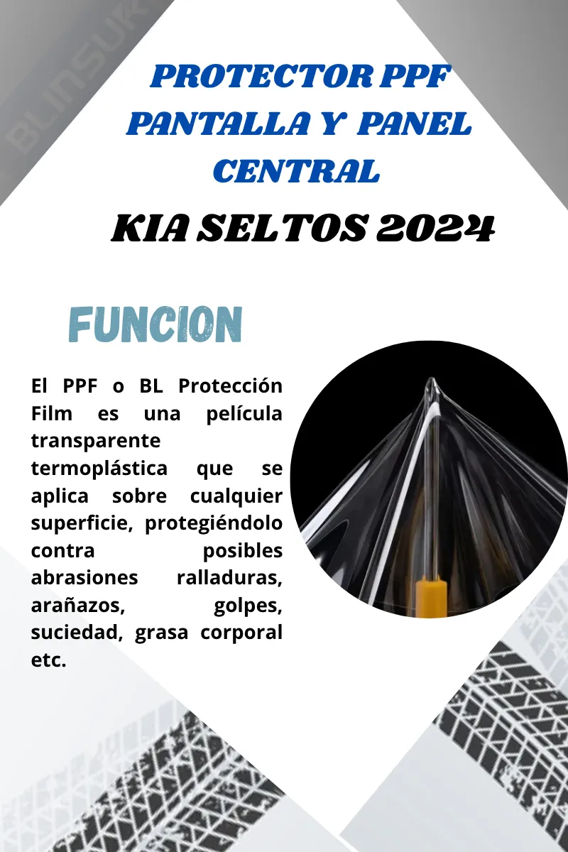 Protección Ppf Pantalla Y Panel Central Para Kia Seltos 2024 - Image 2