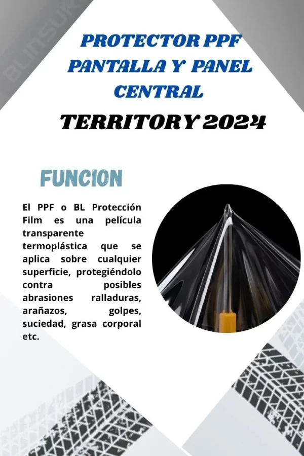 Protección Ppf Pantalla Y Panel Central Para Territory 2024