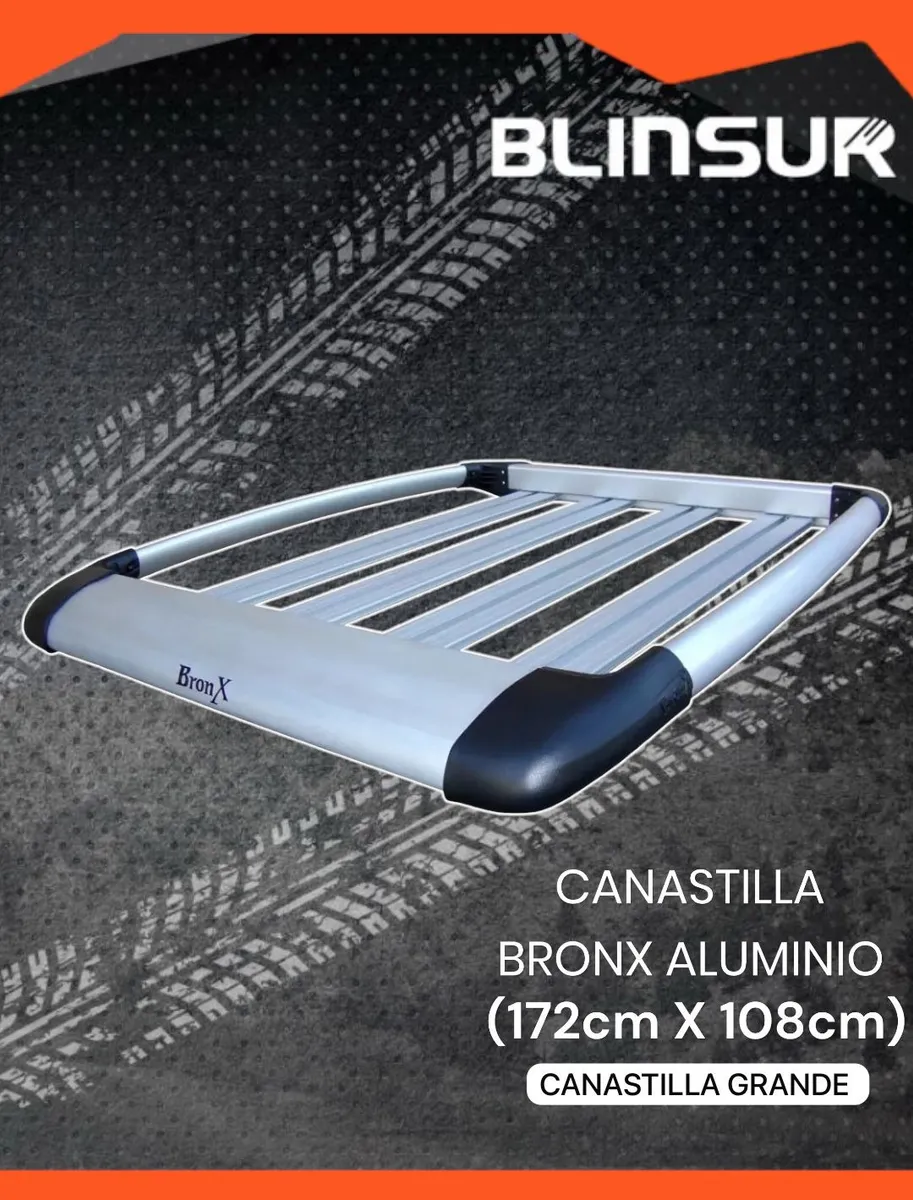 Canastilla Portaequipaje Bronx Grande 108cm X 172cm Aluminio - Image 2