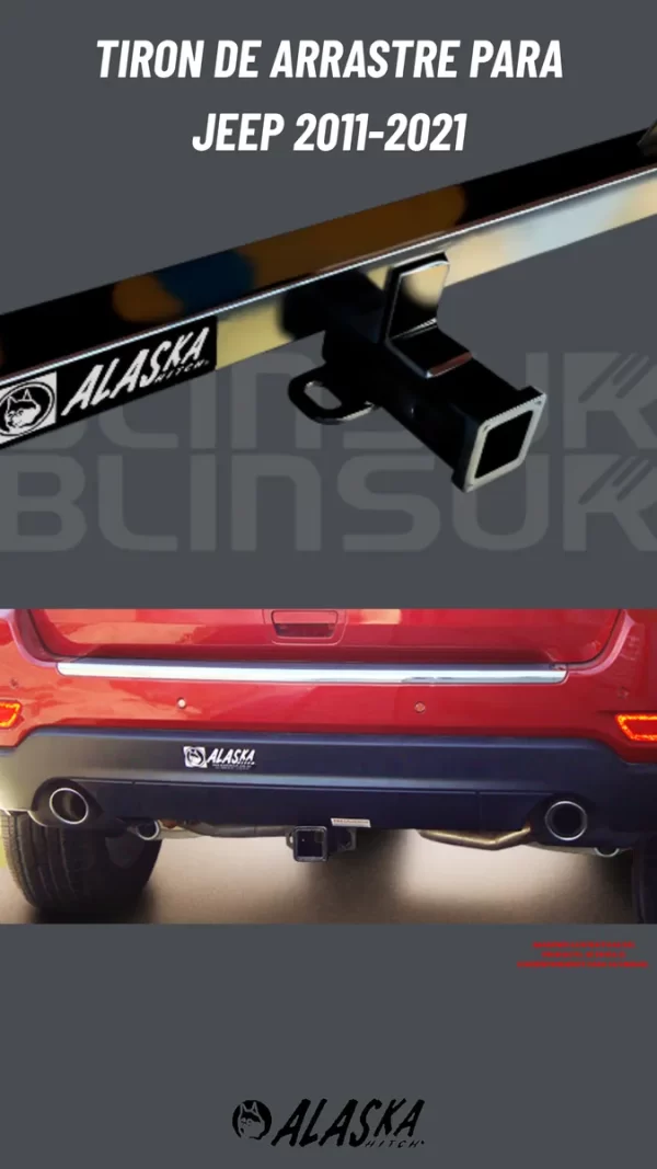 Tirón De Arrastre Jalón Jeep Grand Cherokee 2011-2021 Negro