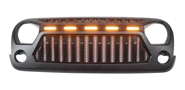 Parrilla Angry Enojado Con Led Jeep 2007-2018 Rejilla-barra
