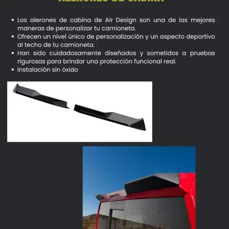 Spoiler Alerón De Cabina Silverado 2019-2020 Airdesign - Image 2