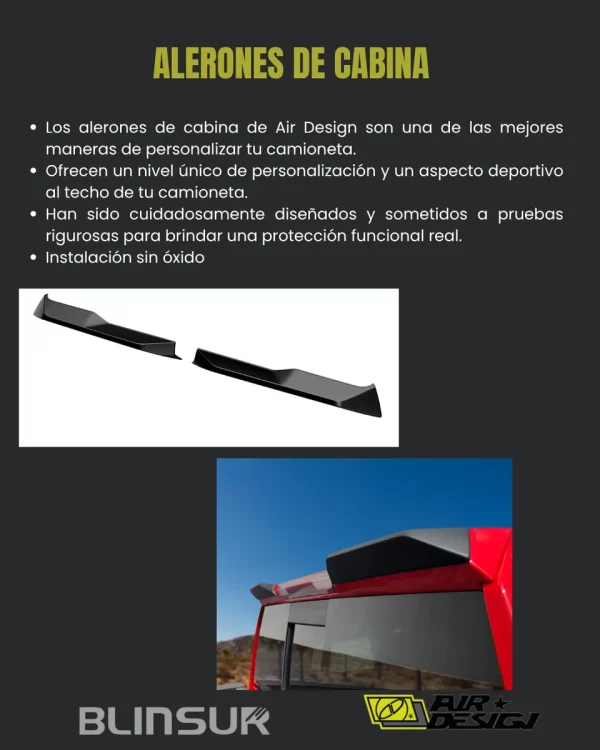 Spoiler Alerón De Cabina Silverado 2019-2020 Airdesign