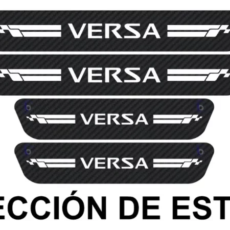 Sticker Protección De Estribos Puertas Nissan Versa Diseño10 - Image 2