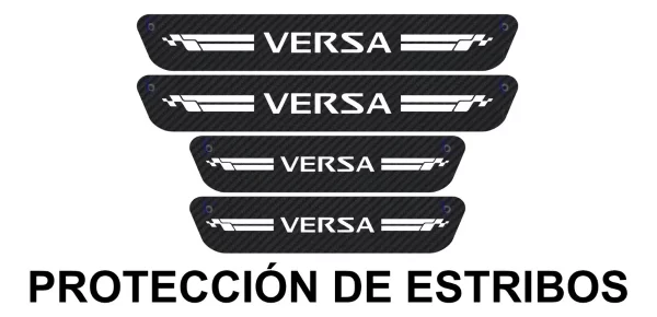 Sticker Protección De Estribos Puertas Nissan Versa Diseño10