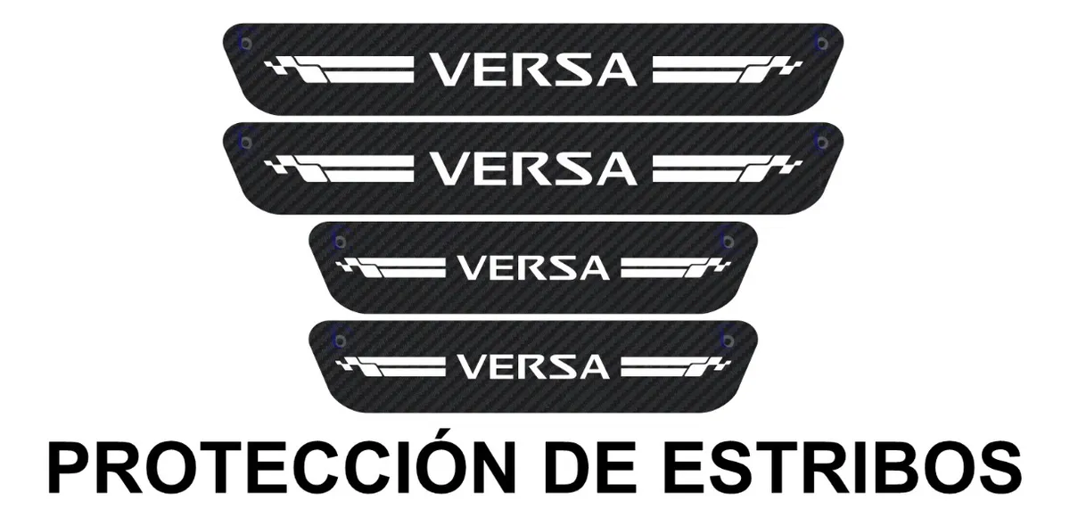 Sticker Protección De Estribos Puertas Nissan Versa Diseño10 - Image 2