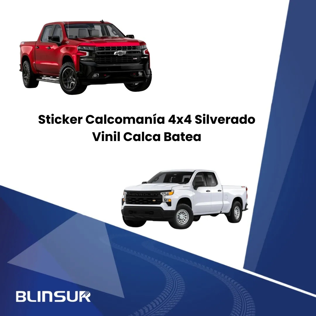Sticker Calcomanía 4x4 Silverado Vinil Calca Batea - Image 2