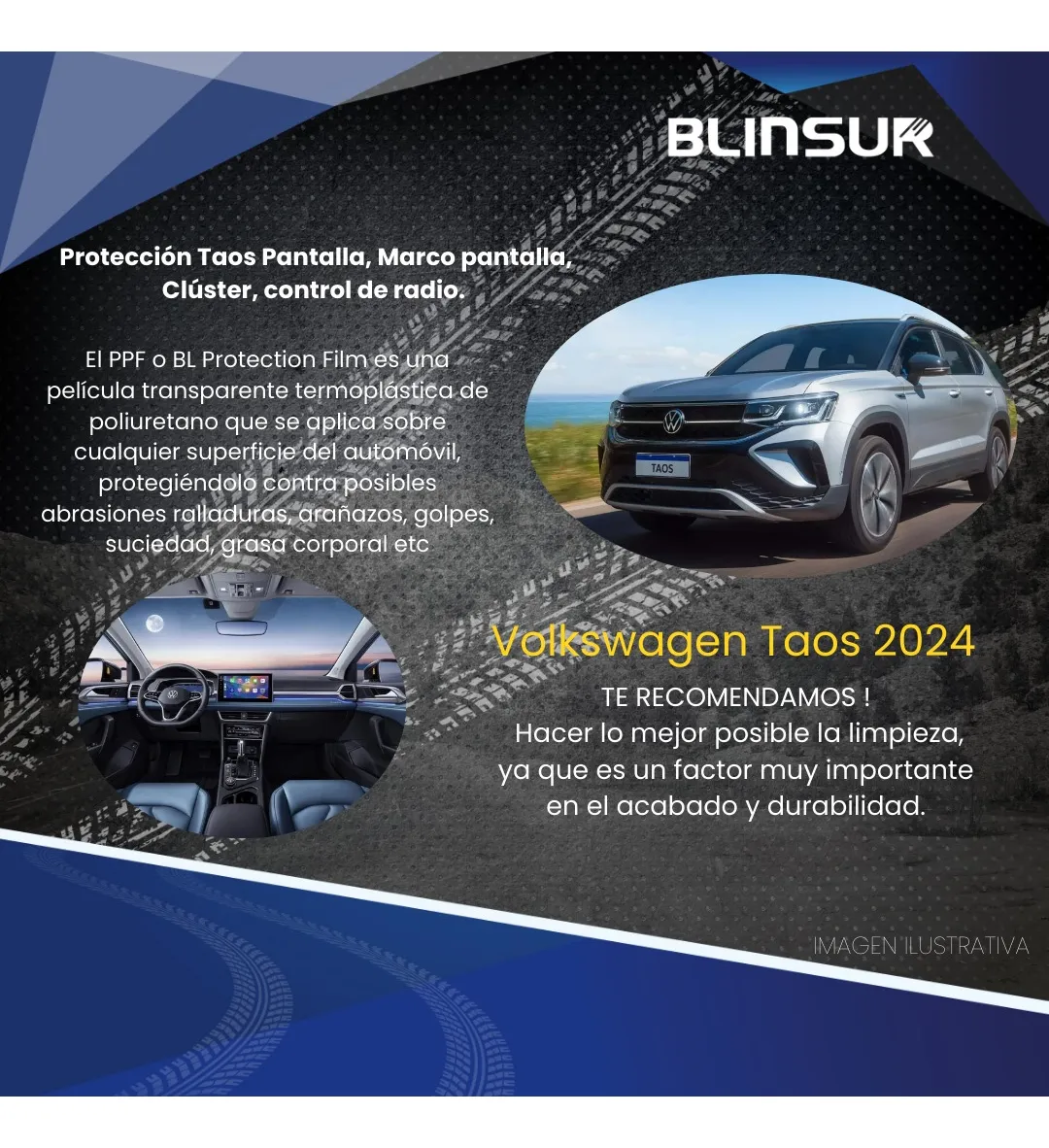 Protección De Pantalla, Clúster Y Control De Radio Taos 2024 - Image 2