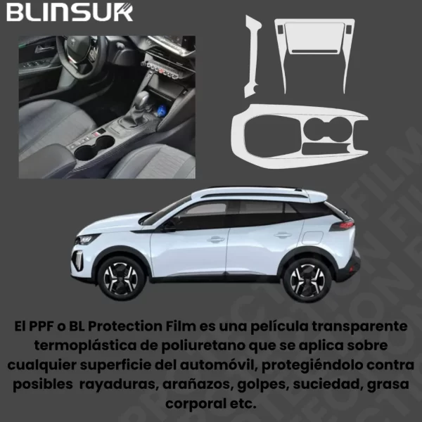 Proteccion Ppf Interior Panel Central Peugeot 2008 2024
