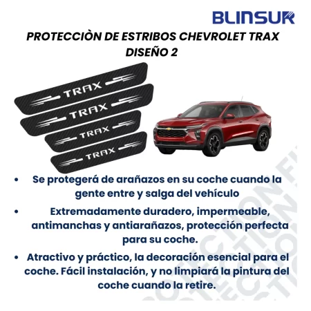 Sticker Protector De Estribos Chevrolet Trax Diseño 2 - Image 2