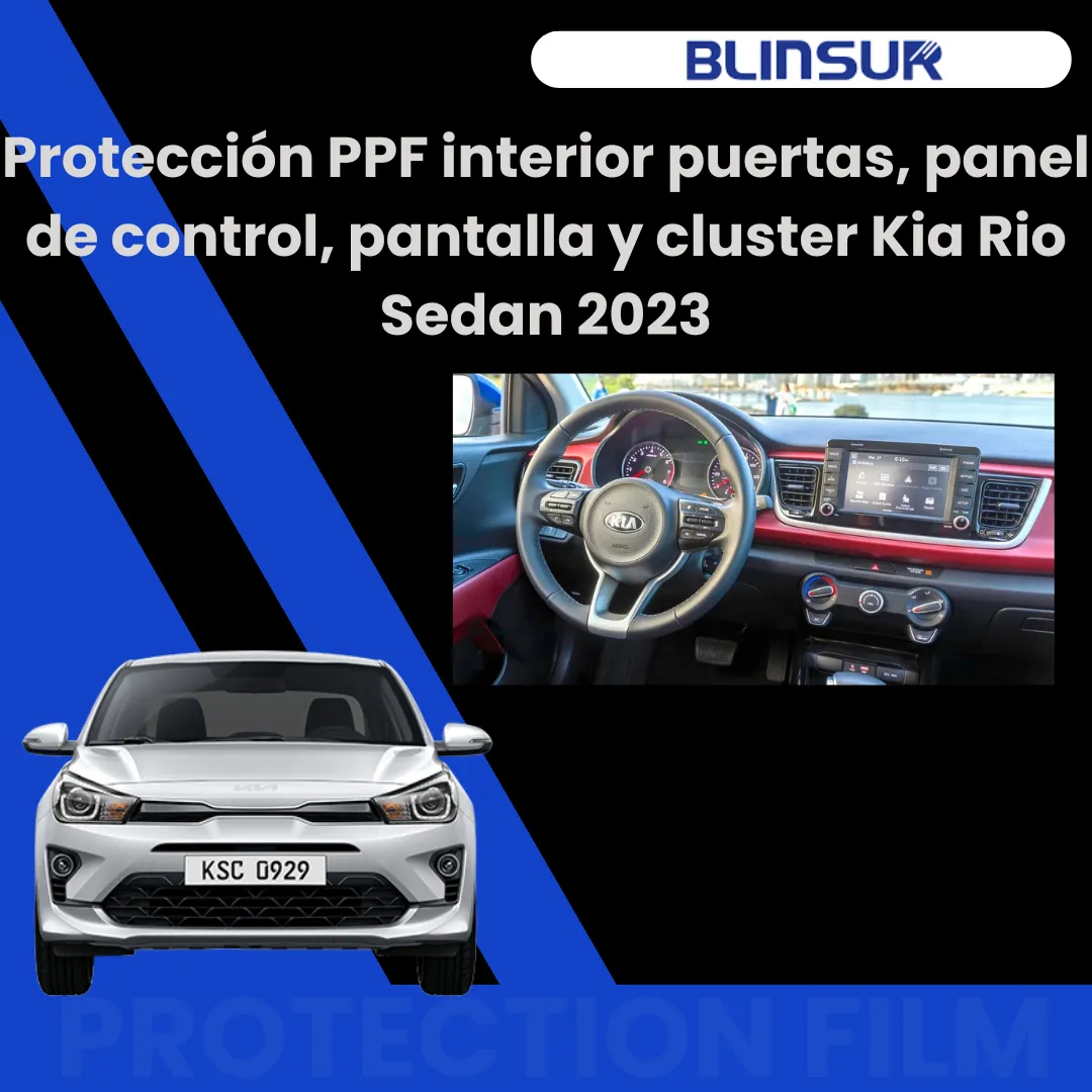 Kit Completo De Proteccion Ppf Para Kia Rio Sedan 2023 - Image 2