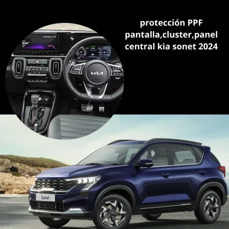 Protección Ppf Pantalla,cluster,panel Central Kia Sonet 2024 - Image 2