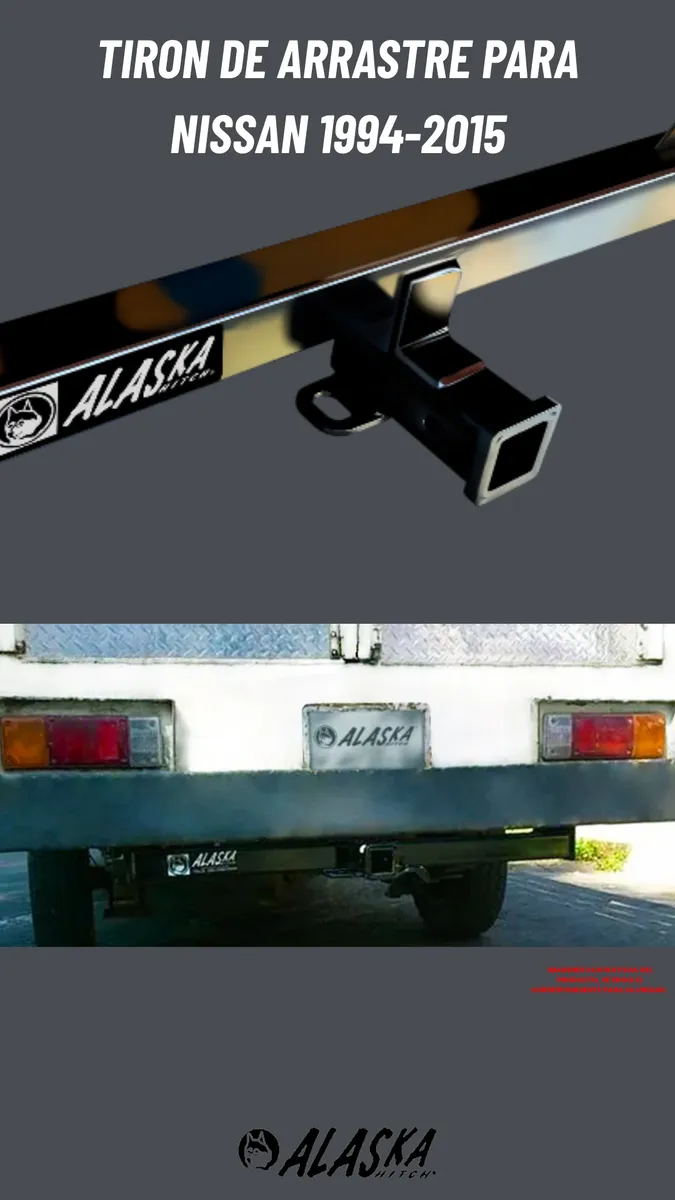 Tirón Enganche Nissan Caja Corta/caja Larga 1994-2015 Negro - Image 2