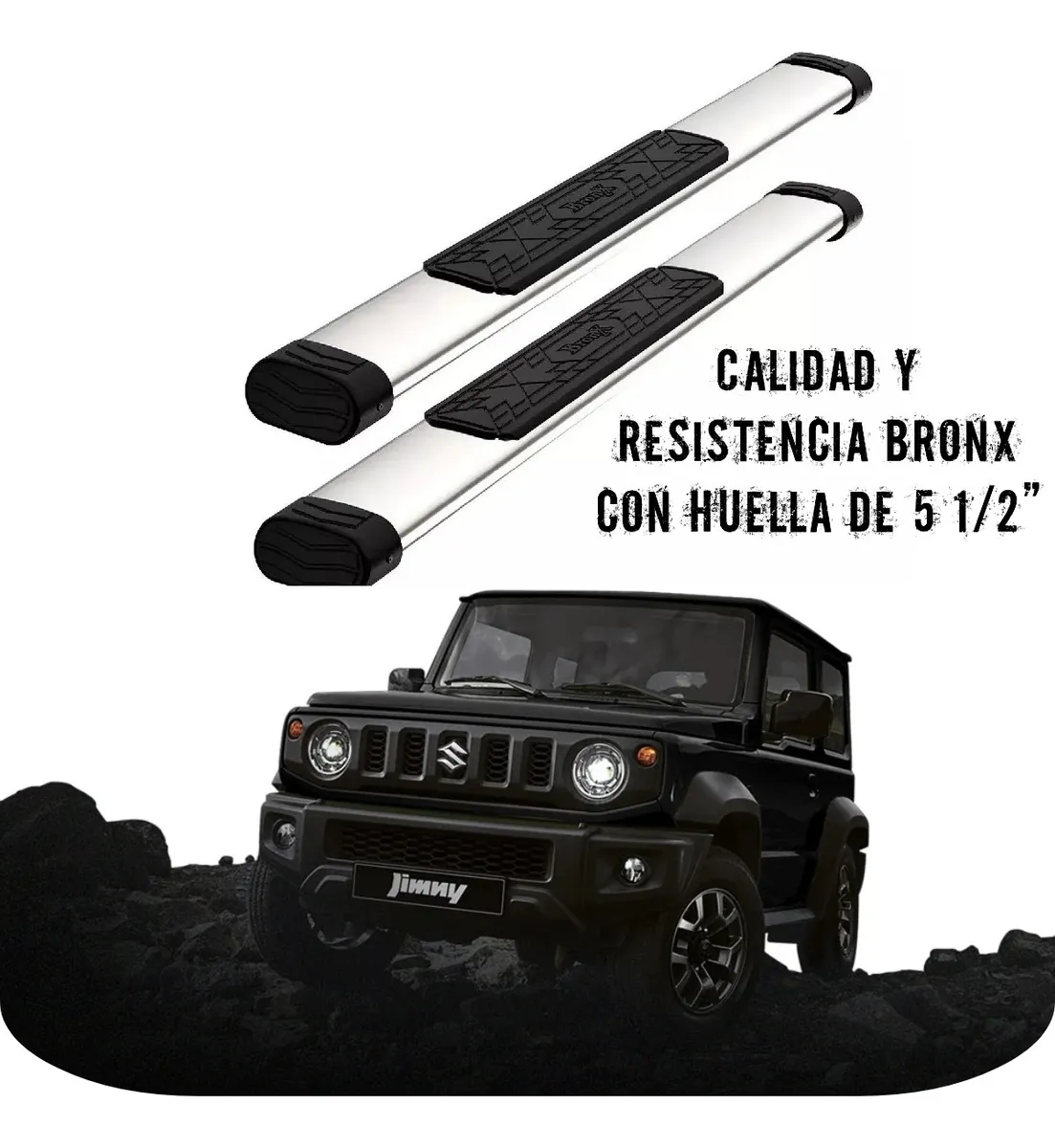 Estribo Suzuki Jimny 2021 - 2024 Negros Bronx - Image 2