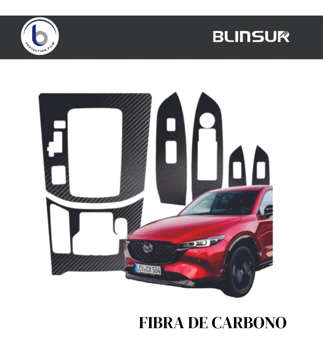 Kit Ppf 4 Puertas/panel Central Mazda Cx-5 2018/21 - Image 2