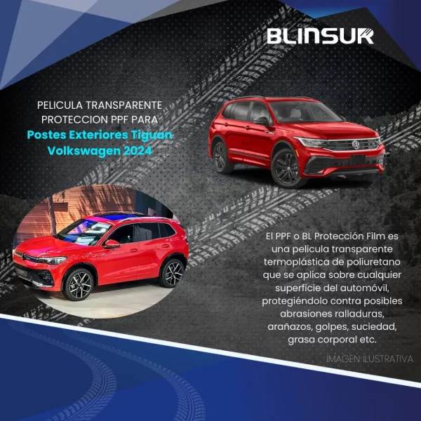 Protección De Postes Exteriores Para Tiguan Volkswagen 2024